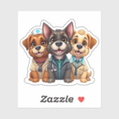Puppies Sticker (Vel)
