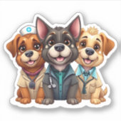 Puppies Sticker (Voorkant)