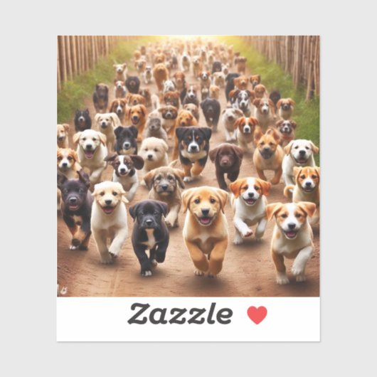 Puppies Sticker (Vel)