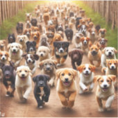 Puppies Sticker (Voorkant)