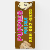 Puppies te koop Aangepaste banner (Verticaal)