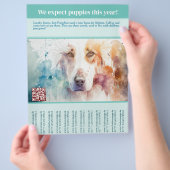 Puppies te koop flyer (Hand)