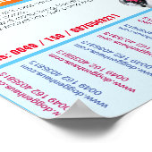 Puppies te koop flyer met QR code Poster (Hoek)