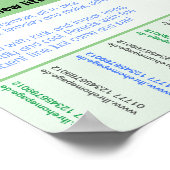 puppies te koop flyer met QR code Poster (Hoek)