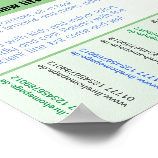 puppies te koop flyer met QR code Poster (Hoek)