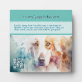Puppies te koop fotoplaat (Voorkant)