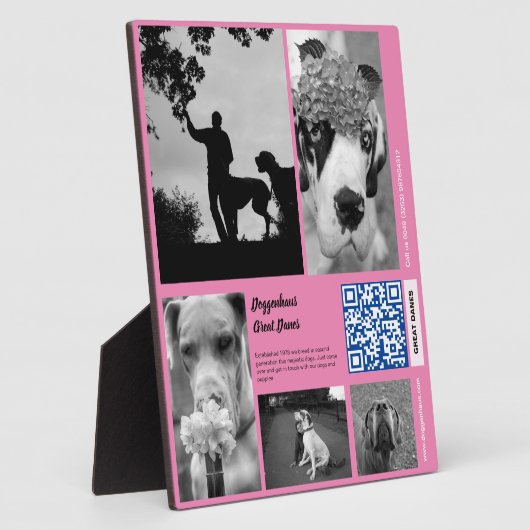 Puppies te koop sjabloon plaque fotoplaat (Zijkant)