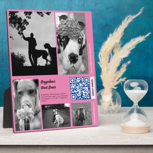 Puppies te koop sjabloon plaque fotoplaat (Zijkant)