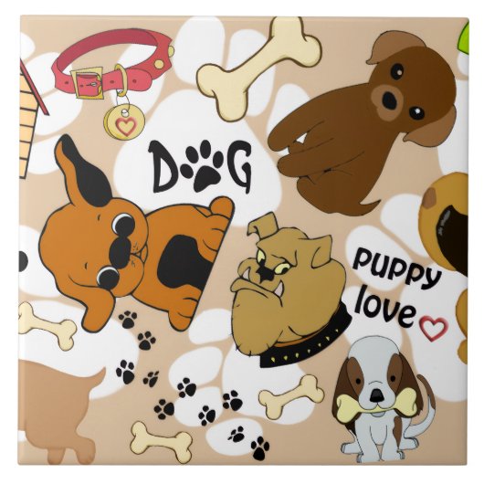 Puppies Tegeltje (Voorkant)
