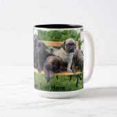 Puppies Tweekleurige Koffiemok (Voorkant rechts)