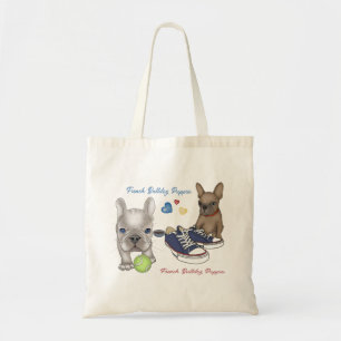 Puppies van Bulldog Tote Bag