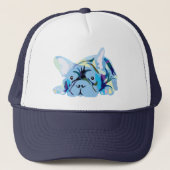 Puppies van Bulldog Trucker Hat Pet (Voorkant)