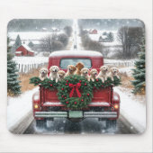 Puppies van de Golden Retriever Muismat (Voorkant)