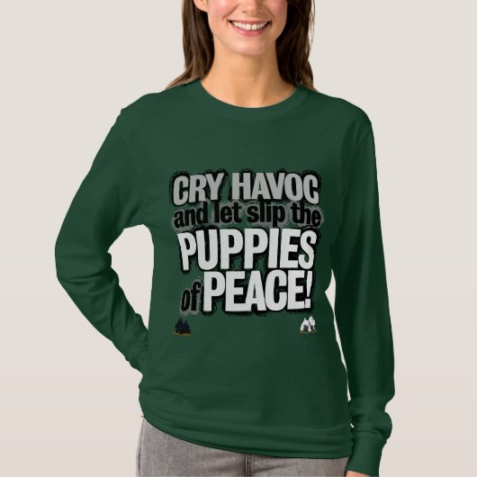 Puppies van de vrede! t-shirt (Voorkant)
