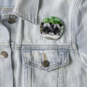 Puppies van Long Hazard Chihuahua Ronde Button 5,7 Cm (In situ)