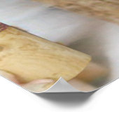 Puppies van Newfoundland op het strand Poster (Hoek)