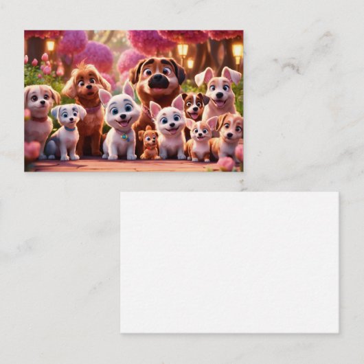 Puppies Visitekaartje (Voorkant / Achterkant)