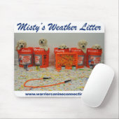 Puppies voor gebak muismat (Met muis)