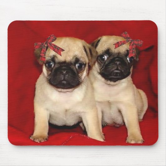 Puppies voor kerstbekers muismat (Voorkant)