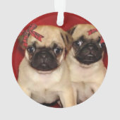 Puppies voor kerstbekers ornament (achterkant)