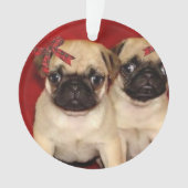 Puppies voor kerstbekers ornament (voorkant)