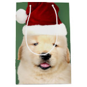 Puppies voor kerstkerstrenrenrenrendieren medium cadeauzakje (Voorkant)