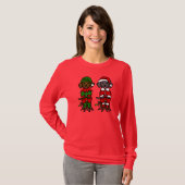 Puppies voor kersttweeling t-shirt (Voorkant volledig)