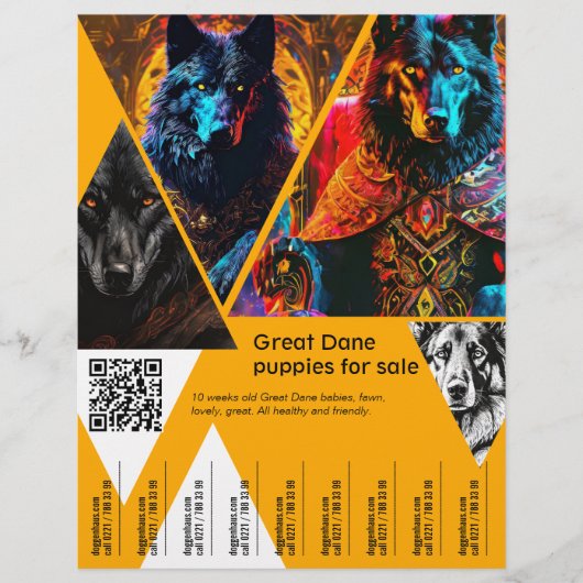 Puppies voor verkopen flyer (Voorkant)