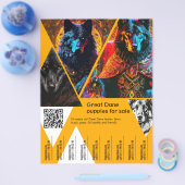 Puppies voor verkopen flyer (Enkel)