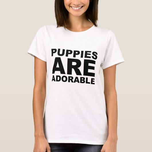PUPPIES ZIJN SCHATTIG: het Shirt (Voorkant)