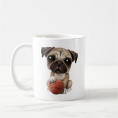 Pupppy dog met honkbal koffiemok (Links)