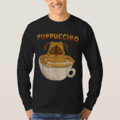 Puppuccino - Hondenliefhebber Cappuccino minnaar - T-shirt (Voorkant)