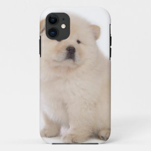 puppup hond met een schattige witte chow Case-Mate iPhone case