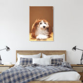 Puppus met ginger wig canvas afdruk (Insitu (Slaapkamer))