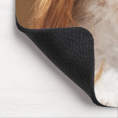 Puppus met ginger wig muismat (Hoek)