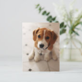 Puppy 2 van de brak briefkaart (Staand voorkant)