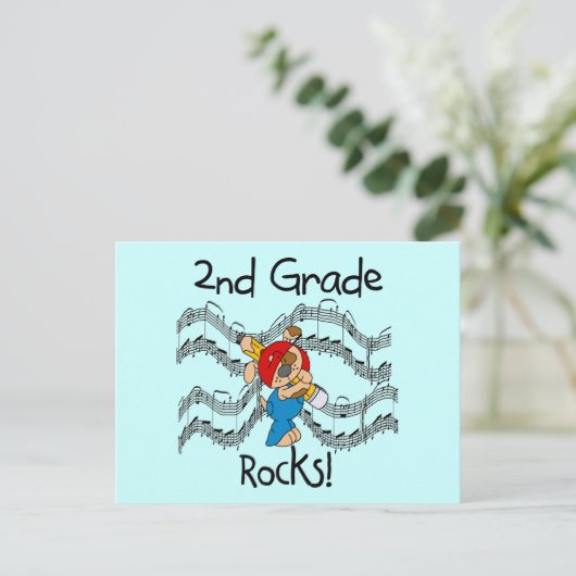 Puppy 2e grade Rocks T-shirts en cadeaus Briefkaart (Staand voorkant)