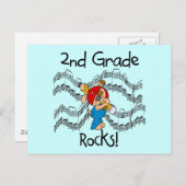 Puppy 2e grade Rocks T-shirts en cadeaus Briefkaart (Voorkant / Achterkant)