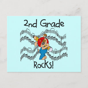 Puppy 2e grade Rocks T-shirts en cadeaus Briefkaart