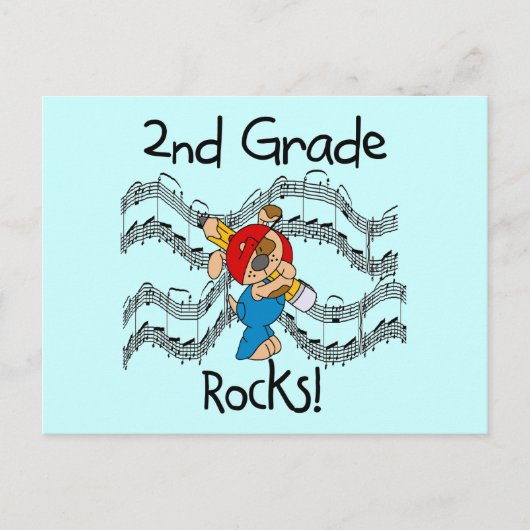 Puppy 2e grade Rocks T-shirts en cadeaus Briefkaart (Voorkant)