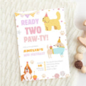 Puppy 2e Verjaardag Klaar Twee Pawty Dog Theme Kaart