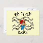 Puppy 4e Grade Rocks T-shirts en cadeaus Briefkaart (Voorkant / Achterkant)