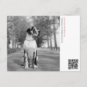 Puppy aankondiging briefkaart