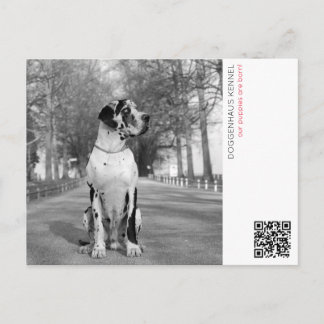 Puppy aankondiging briefkaart