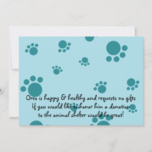 Puppy Adoption Celebration! Kaart (Achterkant)