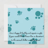 Puppy Adoption Celebration! Kaart (Achterkant)