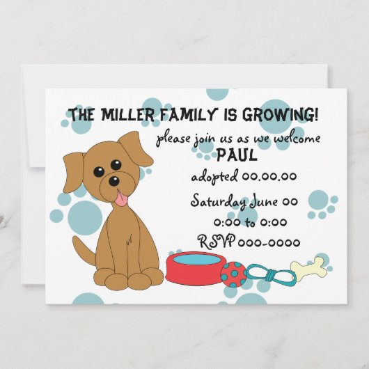 Puppy Adoption Celebration! Kaart (Voorkant)