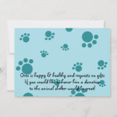 Puppy Adoption Celebration! Kaart (Achterkant)