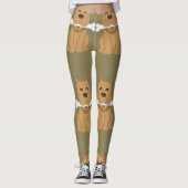 Puppy and Bone Pattern Leggings (Voorkant)