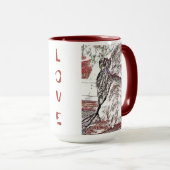 Puppy and Kat Love Two-tone Hot Beverage Mok (Voorkant rechts)